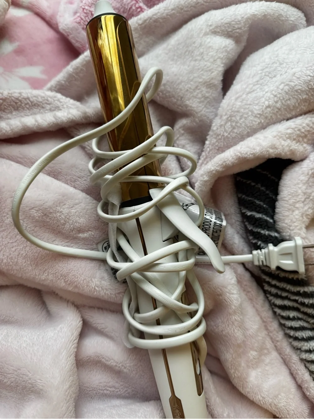 White and Gold Hair Tool Set